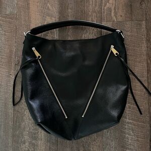 Rebecca minkoff black leather purse